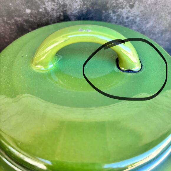 Mid Century Modern Enamel Saucier/Fondue Pot - Picture 10 of 10